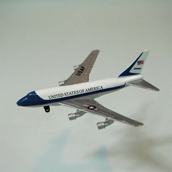 USAF United States Of America A206 Boing 747 Jet Plane 4" Die Cast Toy - Picture 2 of 9